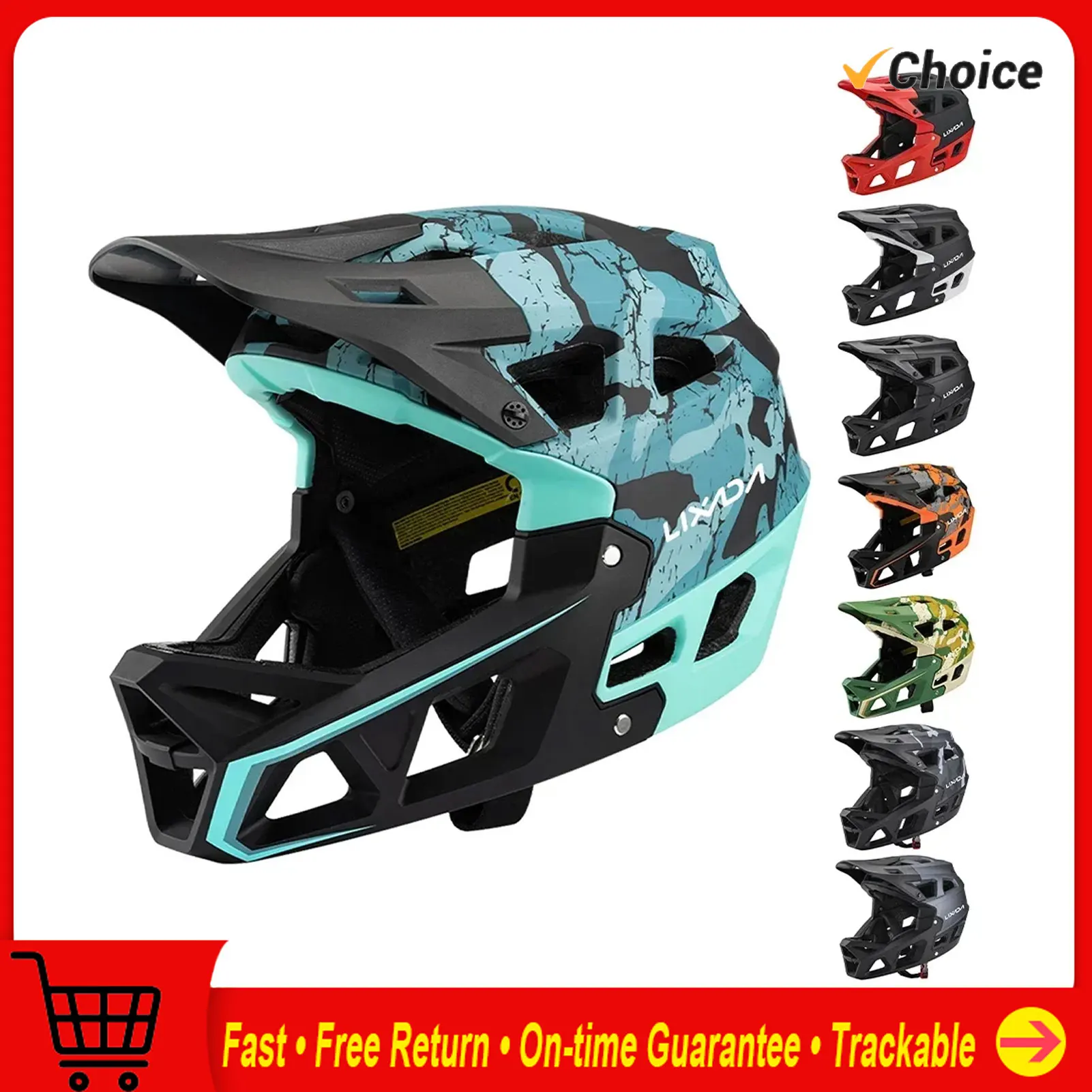 Mountain Biking Helmet Full Face - Безопасное велосипедное снаряжение для горного велосипеда,
