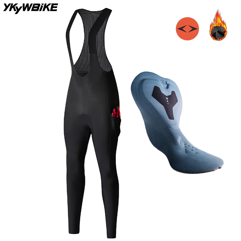 Mountain Biking Pants Women - YKYWBIKE женские зимние велосипедные брюки-комбинезоны термоколготки