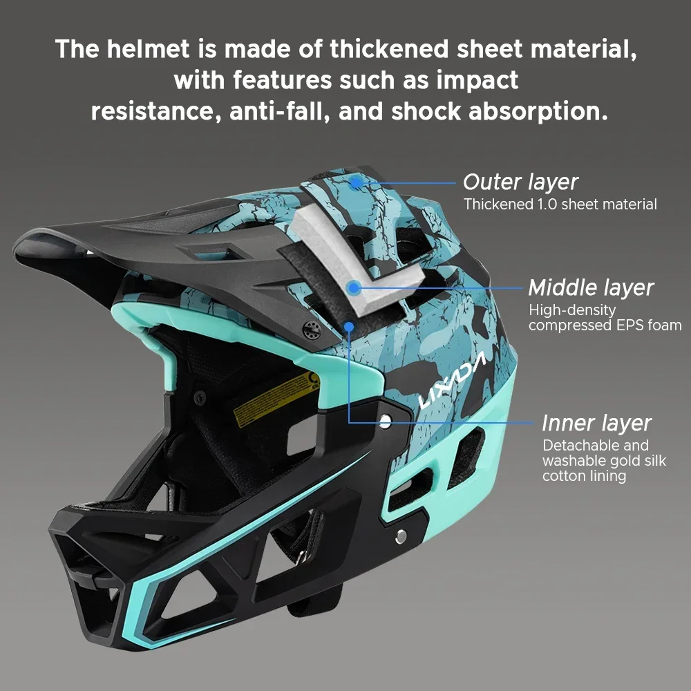 Безопасное велосипедное снаряж – обзор и цена Mountain Biking Helmet Full Face