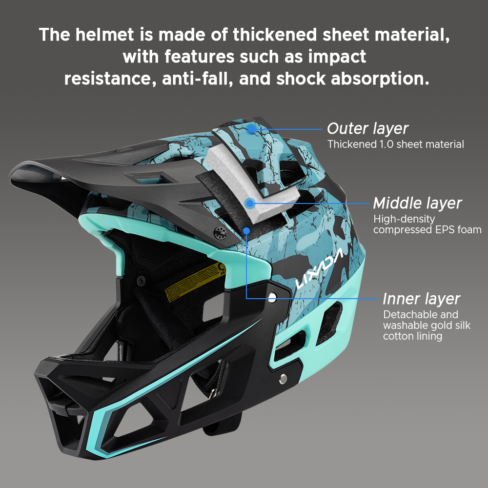 Шлем горный велосипедный на вс – обзор и цена Mountain Biking Helmet Full Face
