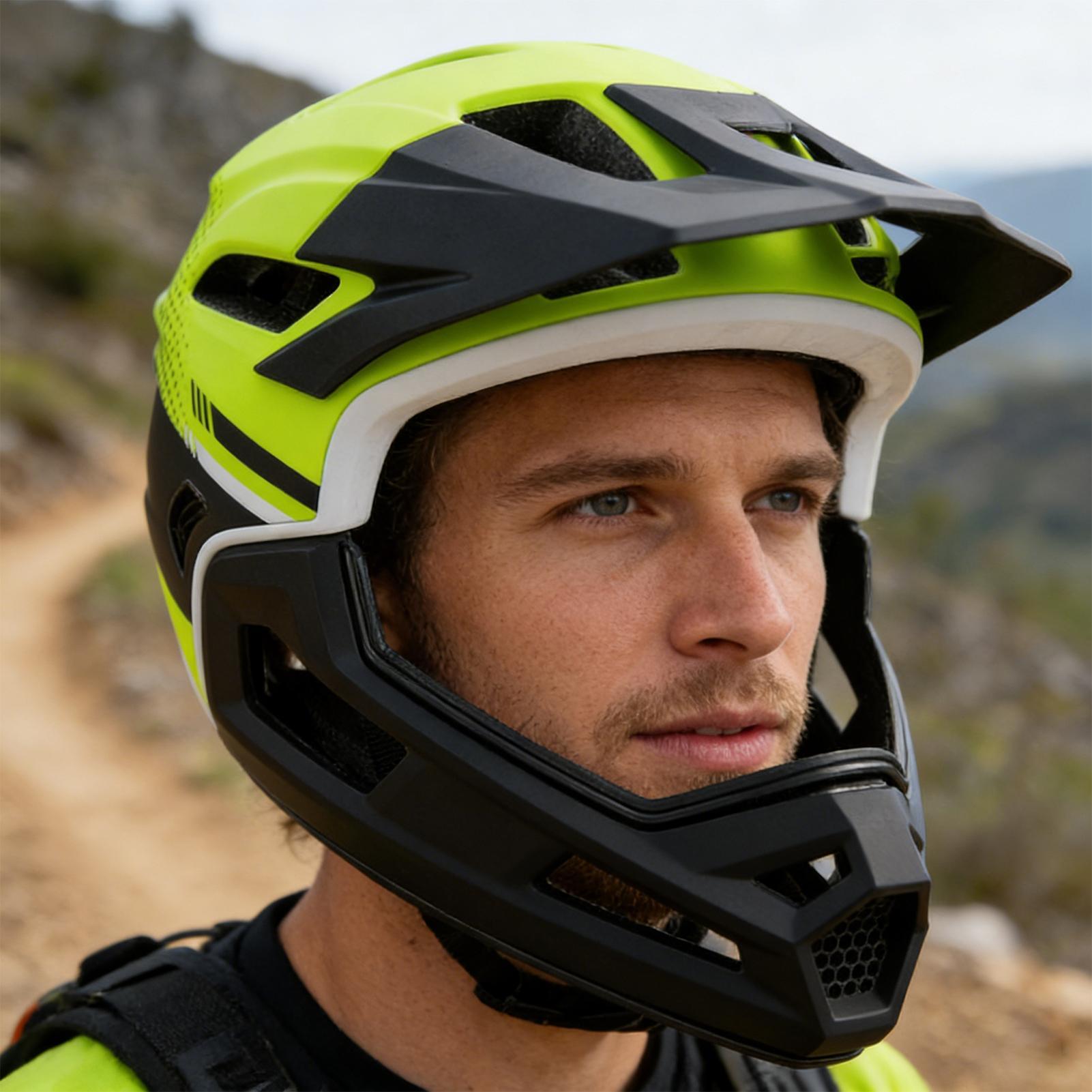 Полнолицевой шлем для горного  – обзор и цена Mountain Biking Helmet Full Face