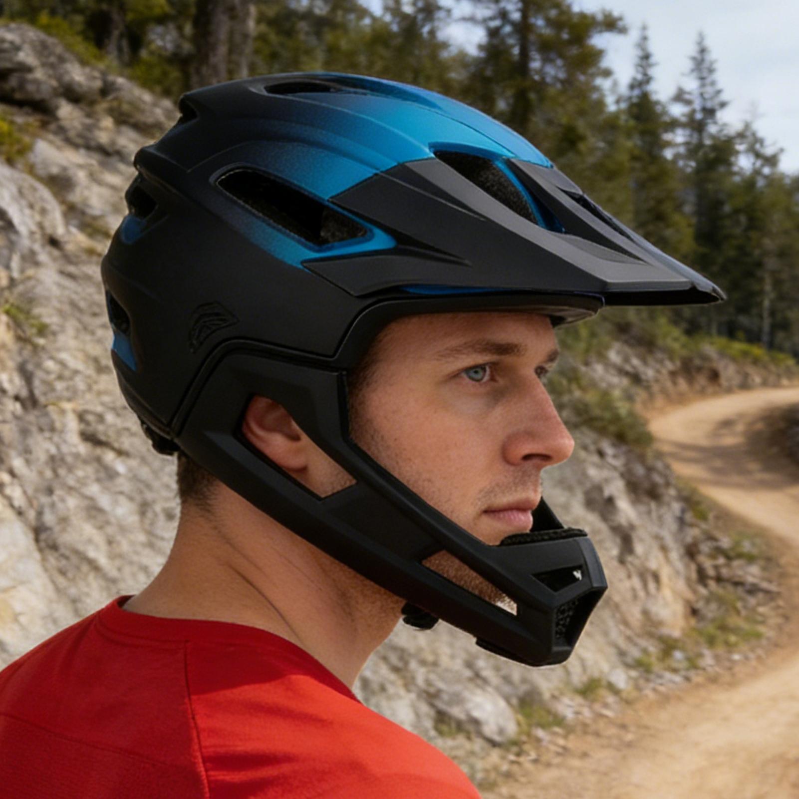 Съемный полнолицевой велосипед – обзор и цена Mountain Biking Helmet Full Face